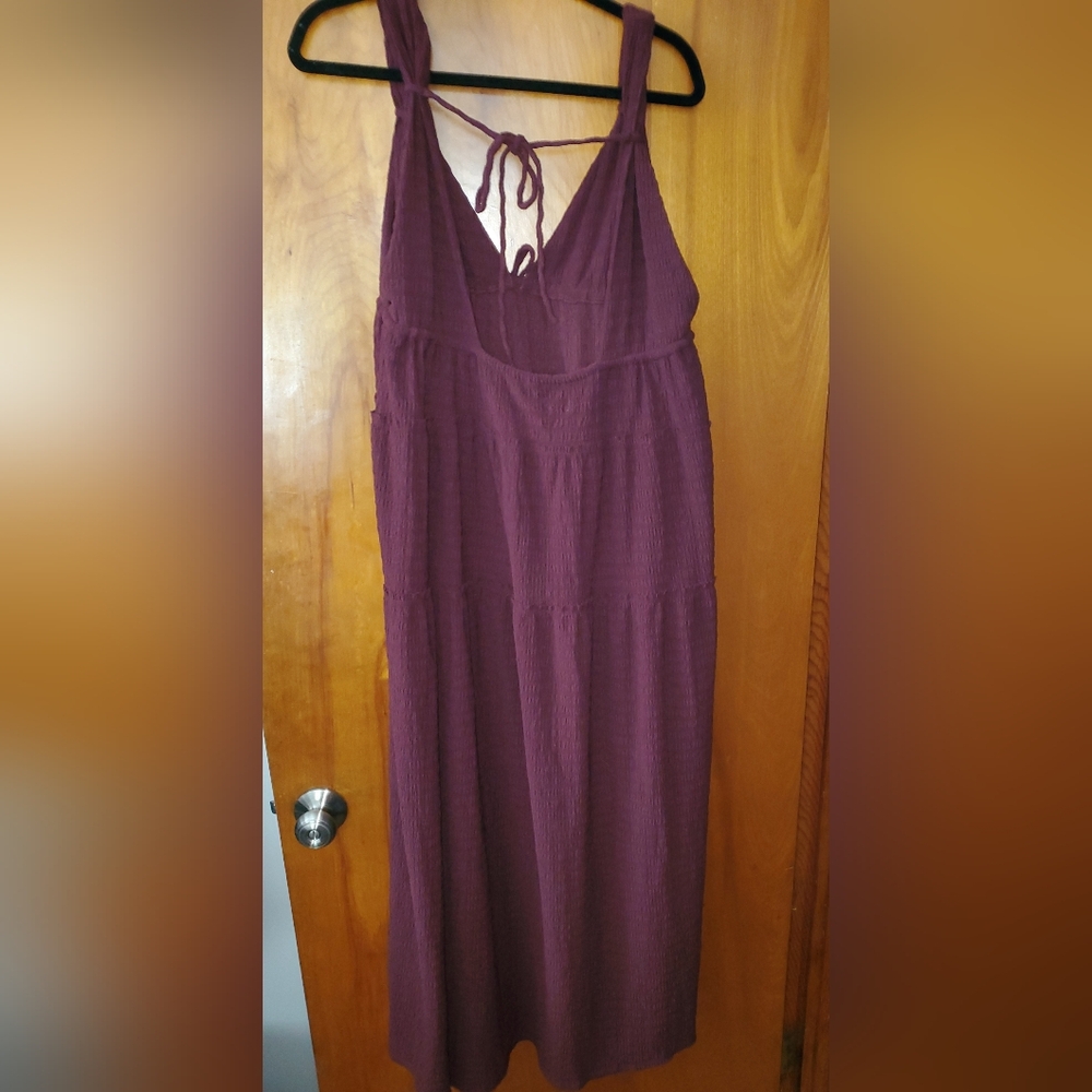 Free People Beach Martina Maxi Dress (Wine/Eggplant) - Picture 3 of 7